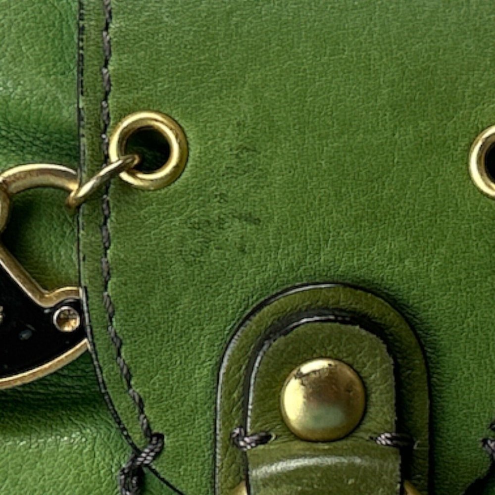 Vintage Juicy Couture Clutch Bag Green Leather - Picture 6 of 14